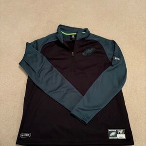 Men's New Era Philadelphia Eagles NFL Combine Authentic Quarter Zip XL